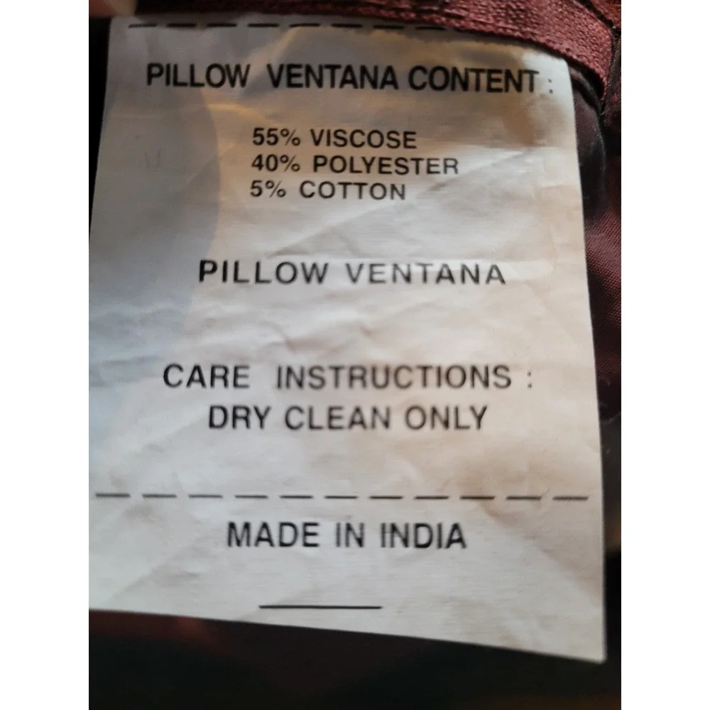 Set of 2 Z Gallerie DUCK & DOWN Beaded Textured Bohemian Square Pillow 16x16 - Picture 6 of 7